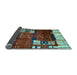 Sideview of Abstract Light Blue Contemporary Rug, con1536lblu