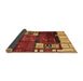 Sideview of Abstract Brown Contemporary Rug, con1536brn