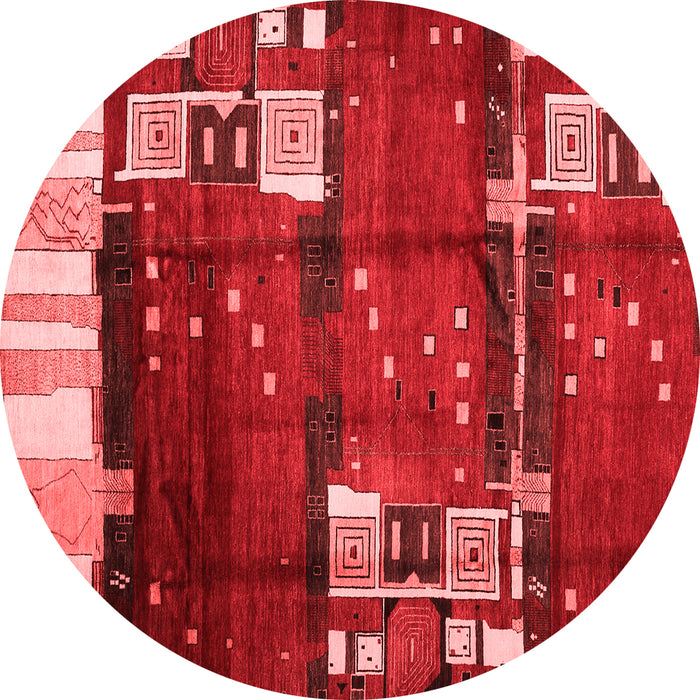 Abstract Red Contemporary Rug, con1536red
