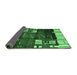 Sideview of Abstract Emerald Green Contemporary Rug, con1536emgrn