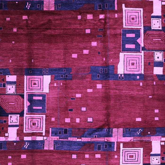Machine Washable Abstract Purple Contemporary Area Rugs, wshcon1536pur