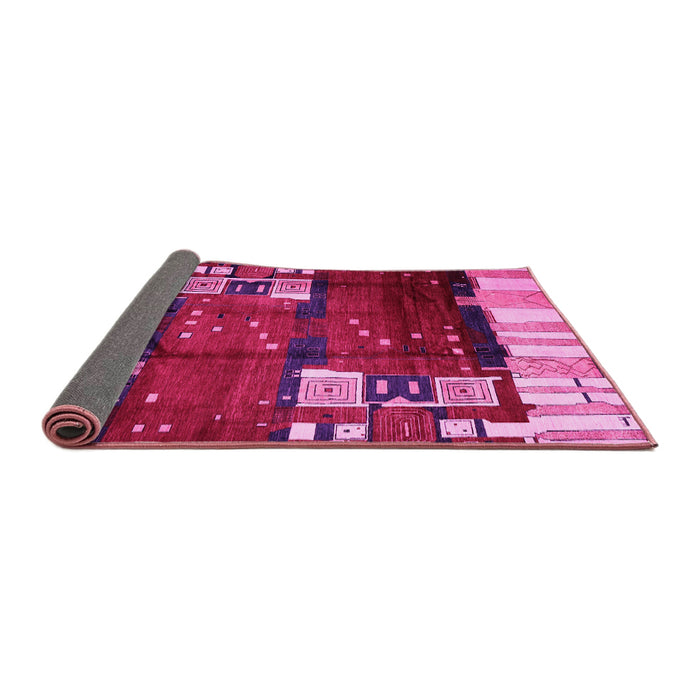 Sideview of Abstract Pink Contemporary Rug, con1536pnk