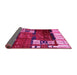 Sideview of Abstract Pink Contemporary Rug, con1536pnk