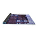 Sideview of Abstract Blue Contemporary Rug, con1536blu