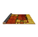 Sideview of Abstract Yellow Contemporary Rug, con1536yw