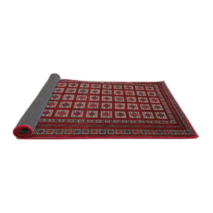 Thickness of Contemporary Red Modern Rug, con1537