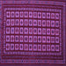 Square Abstract Purple Contemporary Rug, con1537pur