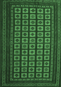 Abstract Emerald Green Contemporary Rug, con1537emgrn