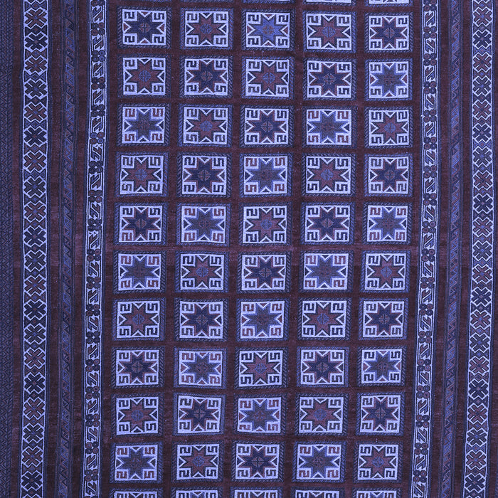 Abstract Blue Contemporary Rug, con1537blu