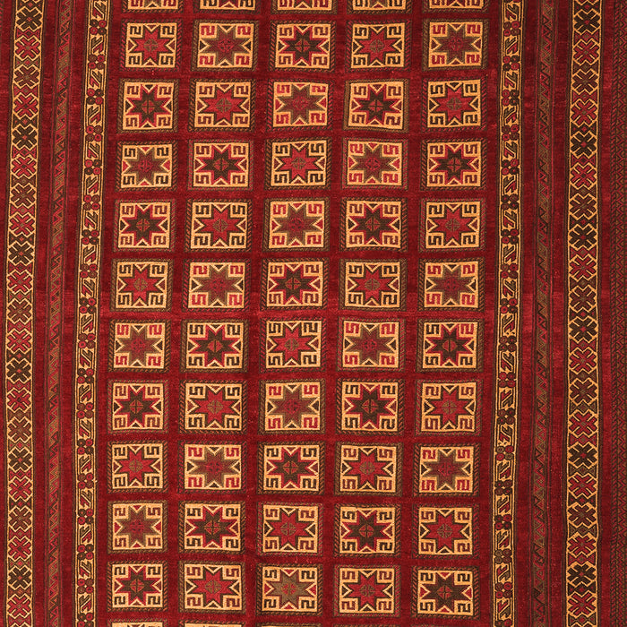 Abstract Orange Contemporary Rug, con1537org