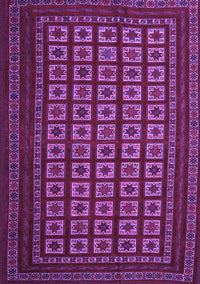 Abstract Purple Contemporary Rug, con1537pur