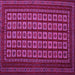 Square Abstract Pink Contemporary Rug, con1537pnk