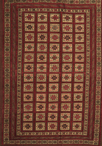 Abstract Brown Contemporary Rug, con1537brn