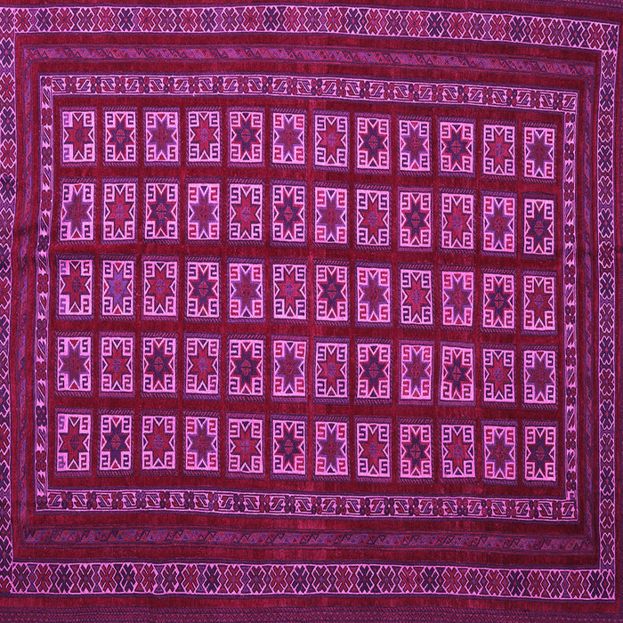 Square Machine Washable Abstract Pink Contemporary Rug, wshcon1537pnk