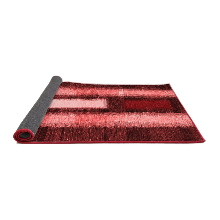 Abstract Red Contemporary Area Rugs