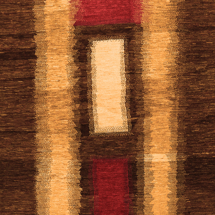 Abstract Orange Contemporary Rug, con1538org