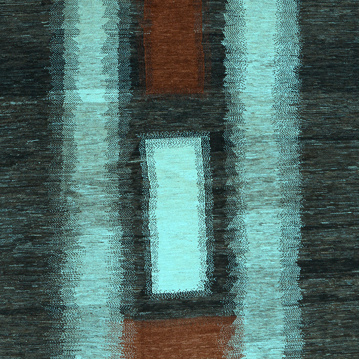 Machine Washable Abstract Light Blue Contemporary Rug, wshcon1538lblu