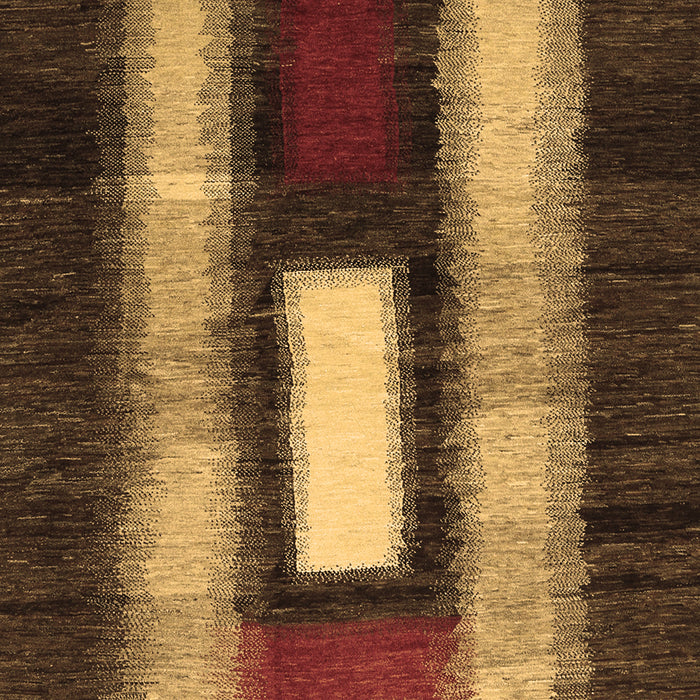 Machine Washable Abstract Brown Contemporary Rug, wshcon1538brn