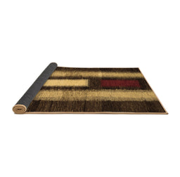 Sideview of Abstract Brown Contemporary Rug, con1538brn
