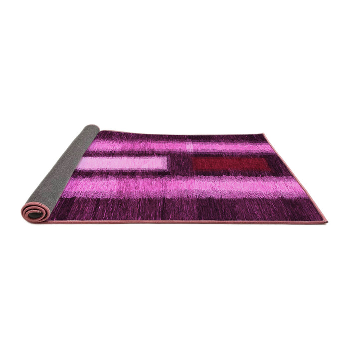 Sideview of Abstract Pink Contemporary Rug, con1538pnk