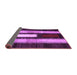 Sideview of Abstract Purple Contemporary Rug, con1538pur