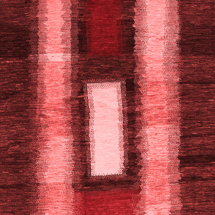 Machine Washable Abstract Red Contemporary Rug, wshcon1538red