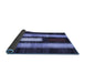 Sideview of Abstract Blue Contemporary Rug, con1538blu