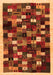 Serging Thickness of Machine Washable Abstract Orange Contemporary Area Rugs, wshcon1539org