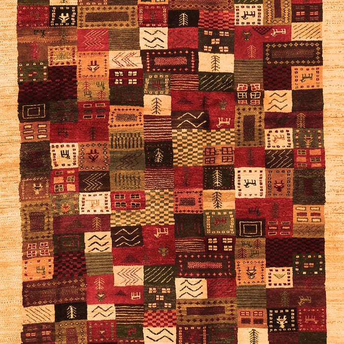 Serging Thickness of Machine Washable Abstract Orange Contemporary Area Rugs, wshcon1539org