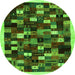 Machine Washable Abstract Green Contemporary Area Rugs, wshcon1539grn