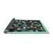 Sideview of Abstract Light Blue Contemporary Rug, con1539lblu