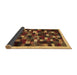 Sideview of Abstract Brown Contemporary Rug, con1539brn