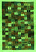 Serging Thickness of Machine Washable Abstract Green Contemporary Area Rugs, wshcon1539grn