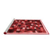 Contemporary Red Washable Rugs