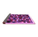 Sideview of Abstract Purple Contemporary Rug, con1539pur