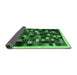 Sideview of Abstract Emerald Green Contemporary Rug, con1539emgrn