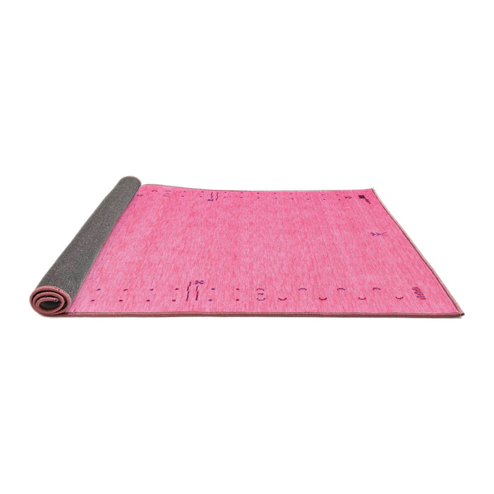 Sideview of Abstract Pink Contemporary Rug, con153pnk
