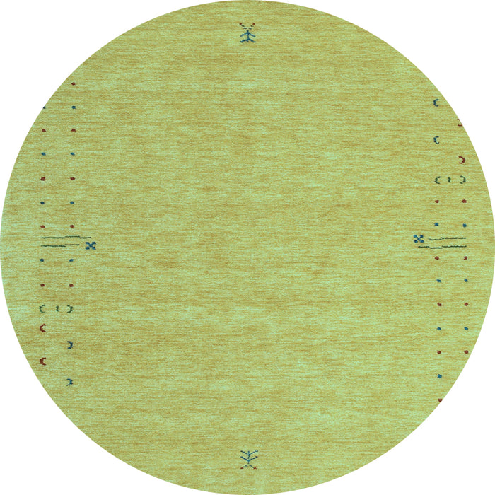 Round Machine Washable Abstract Light Blue Contemporary Rug, wshcon153lblu