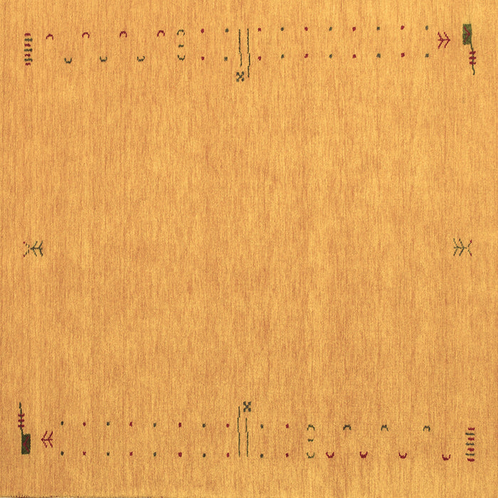 Square Abstract Brown Contemporary Rug, con153brn