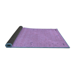 Sideview of Abstract Blue Contemporary Rug, con153blu