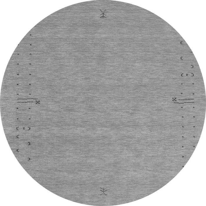 Square Abstract Gray Contemporary Rug, con153gry