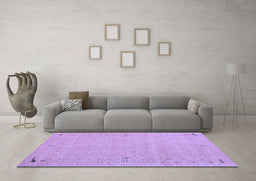 Machine Washable Abstract Blue Contemporary Rug in a Living Room, wshcon153blu