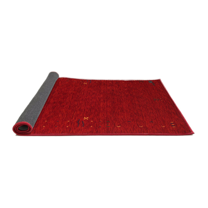 Thickness of Contemporary Red Modern Rug, con154