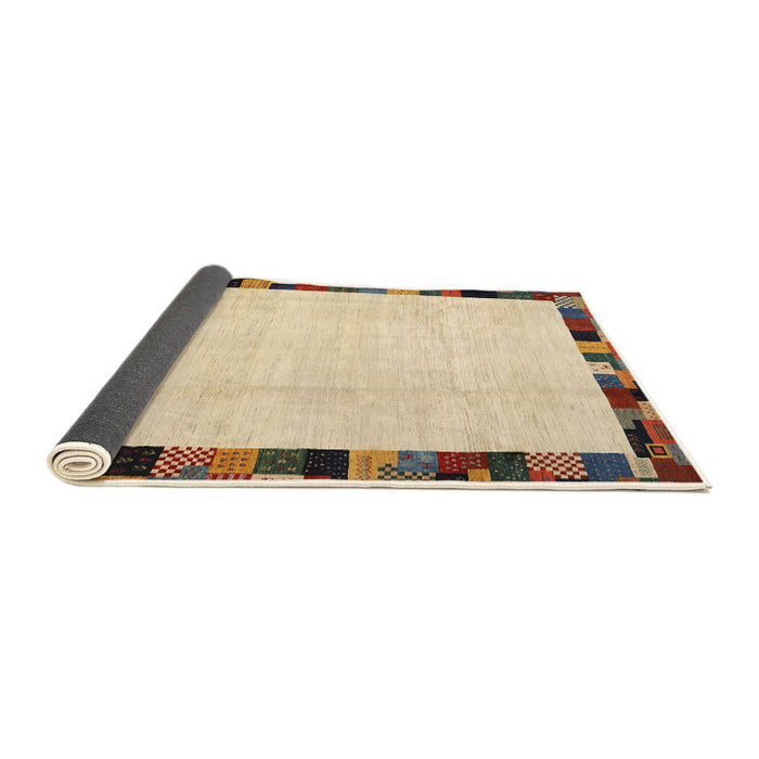 Thickness of Contemporary Sun Yellow Solid Rug, con1540