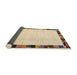 Thickness of Contemporary Sun Yellow Solid Rug, con1540