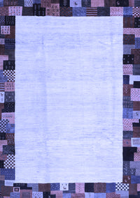 Solid Blue Modern Rug, con1540blu