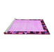 Sideview of Machine Washable Solid Purple Modern Area Rugs, wshcon1540pur