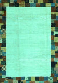 Solid Turquoise Modern Rug, con1540turq