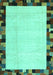 Solid Turquoise Modern Rug, con1540turq