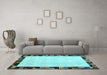 Machine Washable Solid Light Blue Modern Rug in a Living Room, wshcon1540lblu